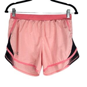 Under Armour Pink Black Running Athletic Workout Short Size Small